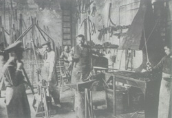 Taller de serralleria a la Casa de la Caritat