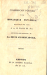 Constituci&oacute;n pol&iacute;tica de la monarqu&iacute;a