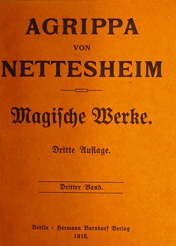 Nettesheim, Agrippa von / Magische Werke
