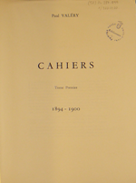 Valéry, Paul / Cahiers