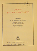 Hildegarda, Santa / Carmina sanctae Hildegardis