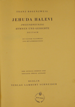 Judah, Ha-Levi / Jehuda Halevi zweiundneunzig Hymnen und Gedichte Deutsch