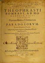 Paracels / Nobilis, clarissimi ac probatissimi philosophi & medici ...