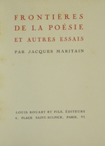 Maritain, Jacques / Frontières de la poésie et autres essais