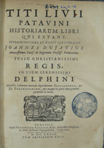 Tit Livi /Historiarum libri