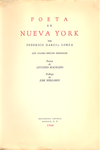 Coberta del llibre Poeta en Nueva York, de Federico García Lorca, edició de 1940