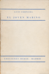 Coberta del llibre El joven marino, de Luis Cernuda, edició de 1936