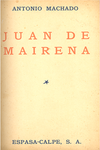 Coberta del llibre Sentencias, donaires, apuntes y recuerdos de un profesor apócrifo, de Juan de Mairena [Antonio Machado], edició de 1936