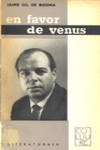 Coberta del llibre En favor de Venus, de Jaime Gil de Biedma, edició de 1965