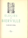 Coberta del llibre Elegies de Bierville, de Carles Riba, 3a edició , 1951