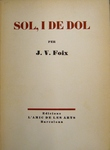 Coberta de Sol, i de dol, de J.V.Foix
