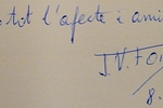 Dedicatòria de J.V.Foix