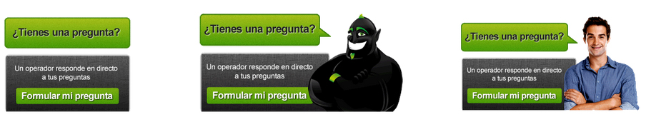 Banners utilizados en los test realizados en este estudio. 