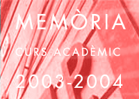 Mem�ria curs acad�mic 2003-2004