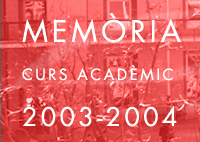 Mem�ria curs acad�mic 2003-2004