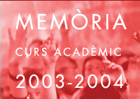 Mem�ria curs acad�mic 2003-2004