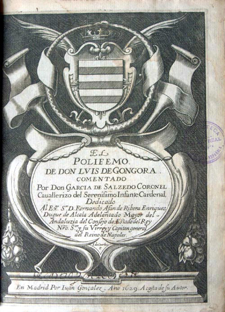 Polifemo comentado por García de Salcedo Coronel